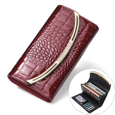 patent leather wallet ladies.